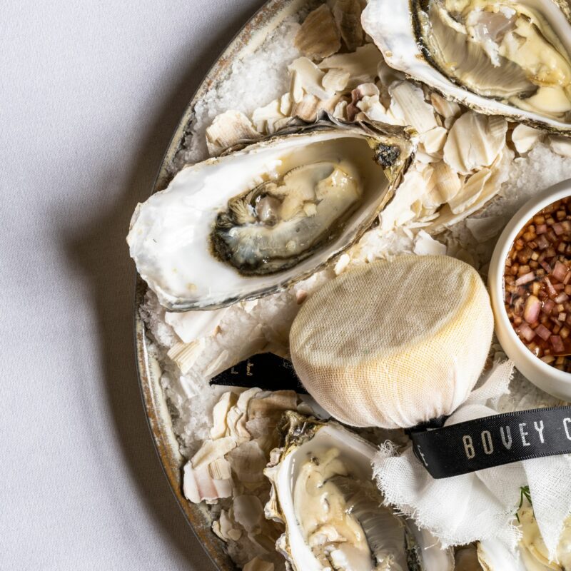 tray of oysters