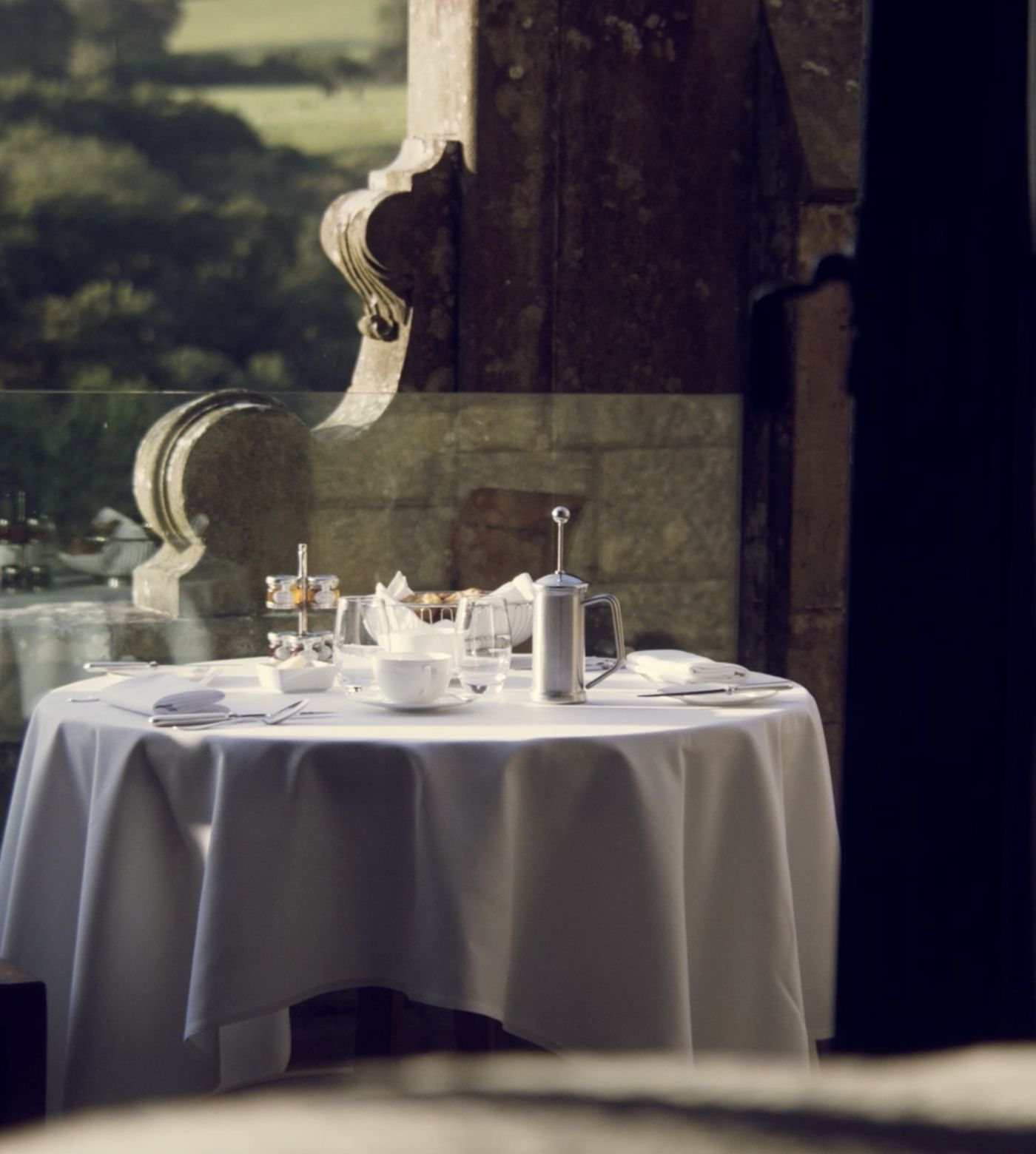 outdoor table with view 