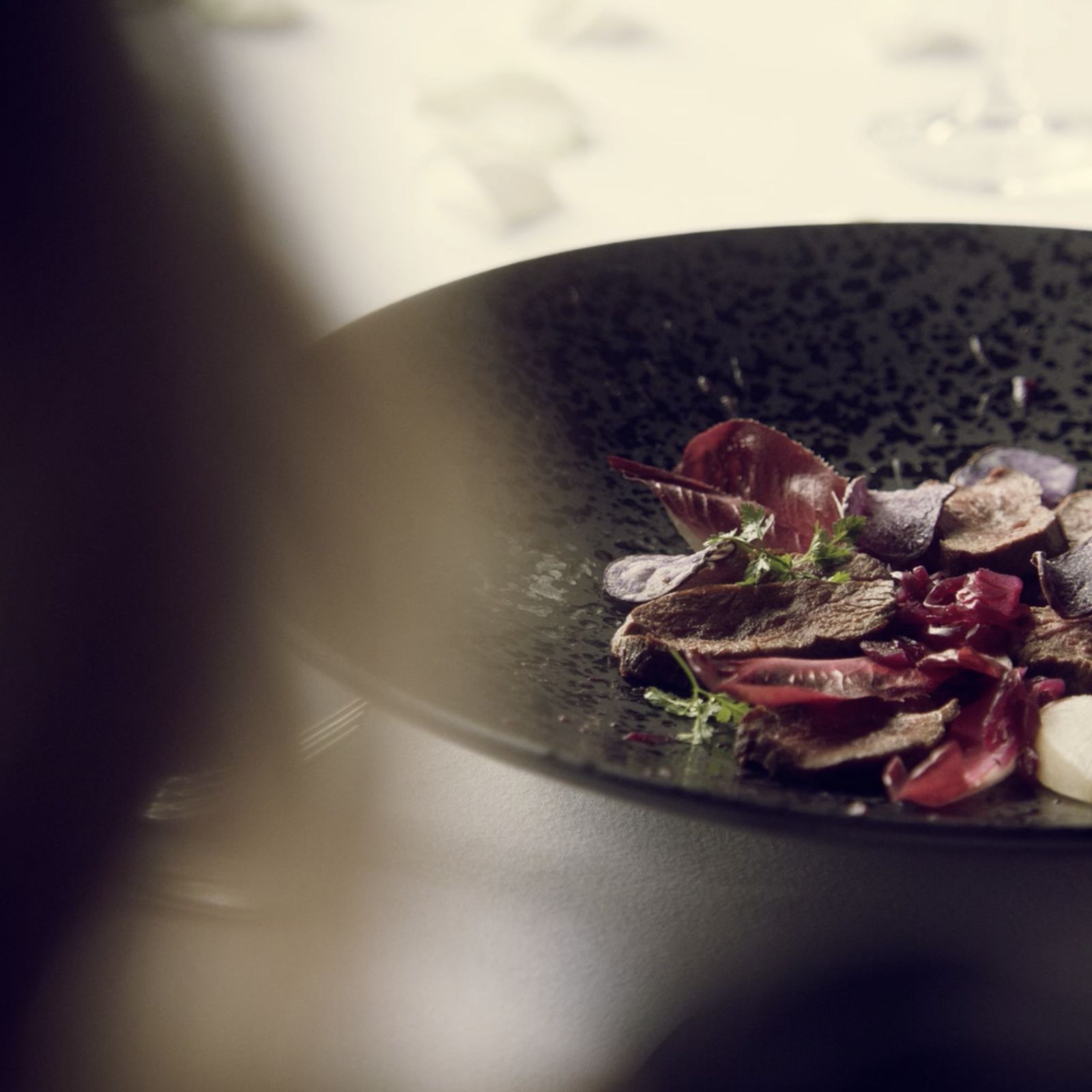 Plate of food at Bovey Castle Hotel 