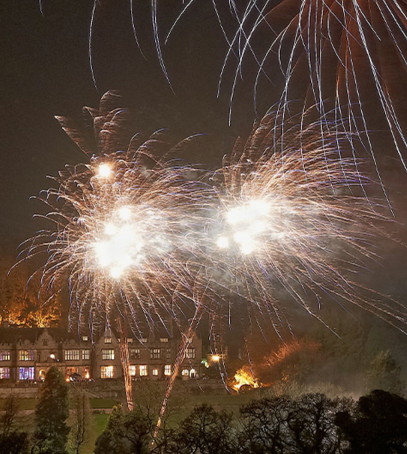 Firework display at Bovey Castle 